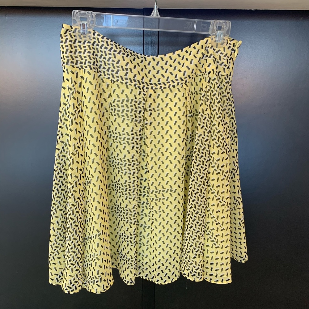 INC International Concepts Black and Yellow Skirt